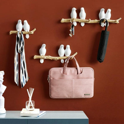 AvianElegance | Charming Decorative Resin Bird Wall Hook 17