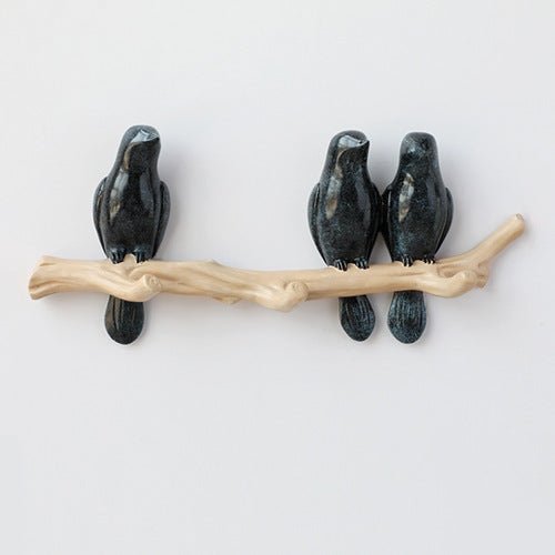 AvianElegance | Charming Decorative Resin Bird Wall Hook 15