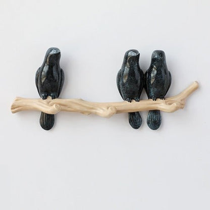 AvianElegance | Charming Decorative Resin Bird Wall Hook 15