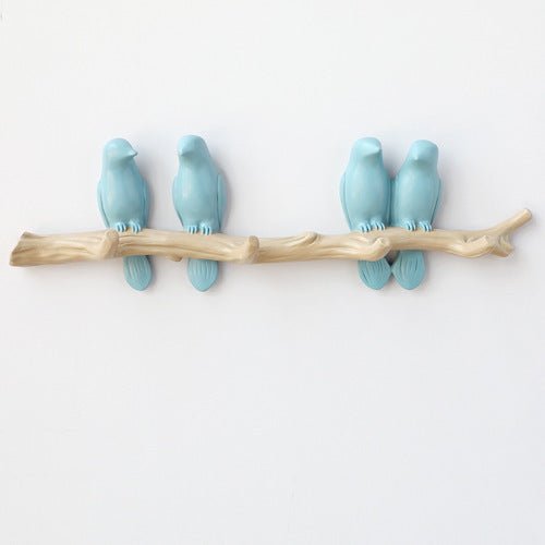 AvianElegance | Charming Decorative Resin Bird Wall Hook 12