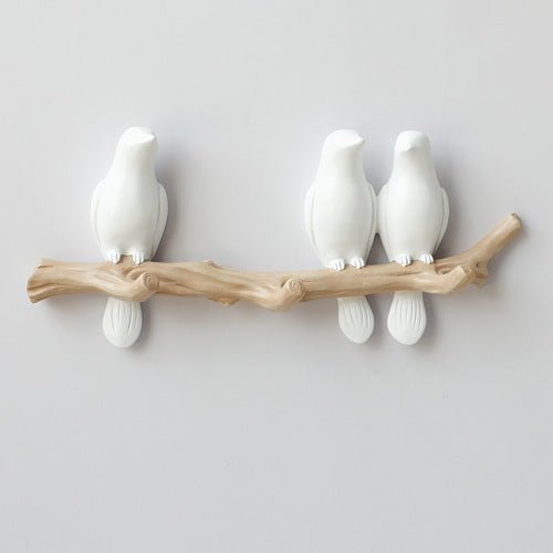AvianElegance | Charming Decorative Resin Bird Wall Hook 3