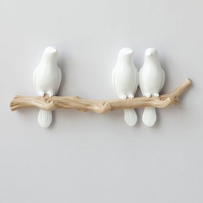 AvianElegance | Charming Decorative Resin Bird Wall Hook 3