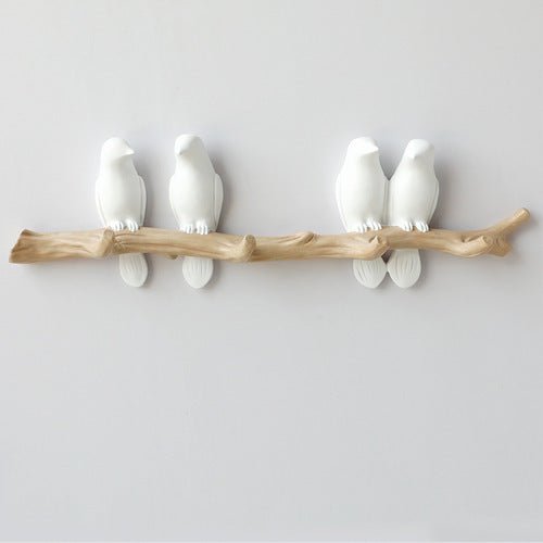 AvianElegance | Charming Decorative Resin Bird Wall Hook 4
