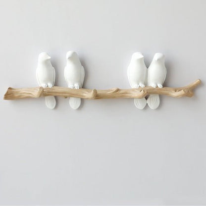AvianElegance | Charming Decorative Resin Bird Wall Hook 4
