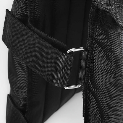 Verstelbaar Weighted Vest tot 50 kg – Trainingsvest met Gewicht voor Krachttraining & Conditie | Oxford Stof – Zwart