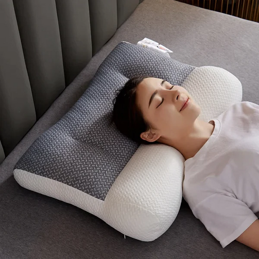 Orthopedisch Neksteunkussen – Ergonomisch Slaapkussen voor Nek- en Schouderklachten | Grijs of Wit – 48x74 cm