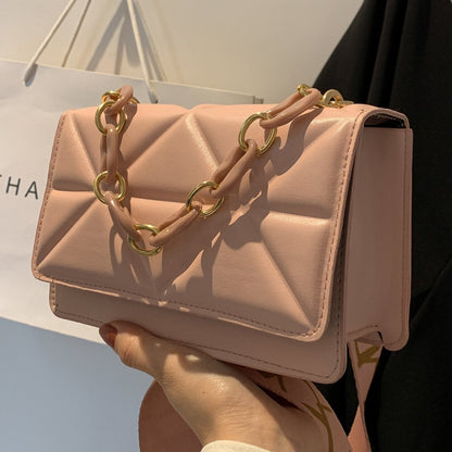 Dames handtas – gewatteerd, met kettingriem, crossbody, stijlvol