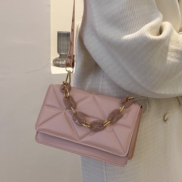 Dames handtas – gewatteerd, met kettingriem, crossbody, stijlvol