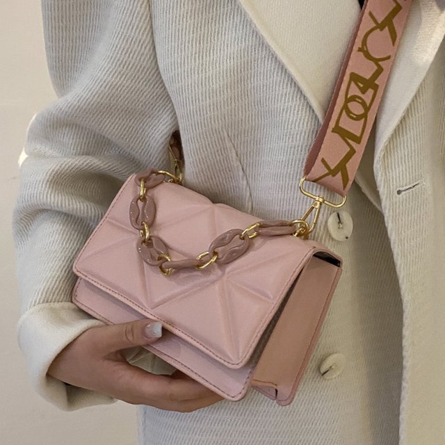 Dames handtas – gewatteerd, met kettingriem, crossbody, stijlvol
