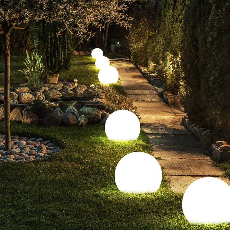Aurora Garden Sphere – LED Buitenlamp met 16 Kleuren en Afstandsbediening