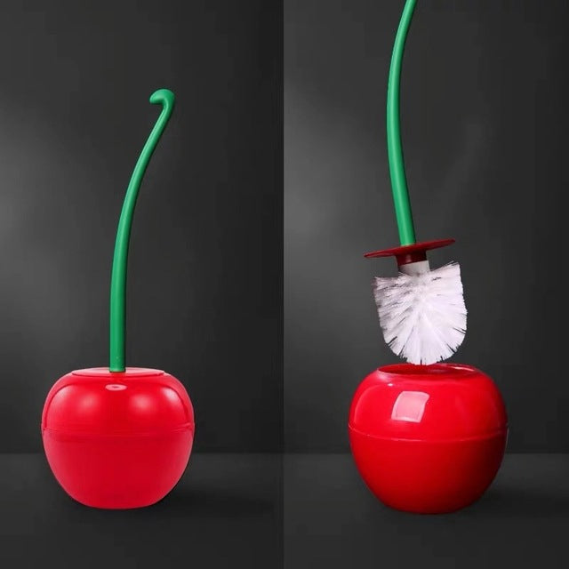 CeriseClean | Elegant Kersen Toiletborstel met Duurzame Borstels 2