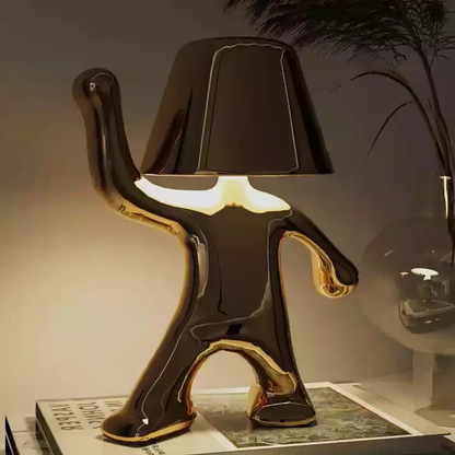 Lumofigo Sculpturale Tafellamp – Design Lamp met Glanzende Afwerking en Organisch Silhouet