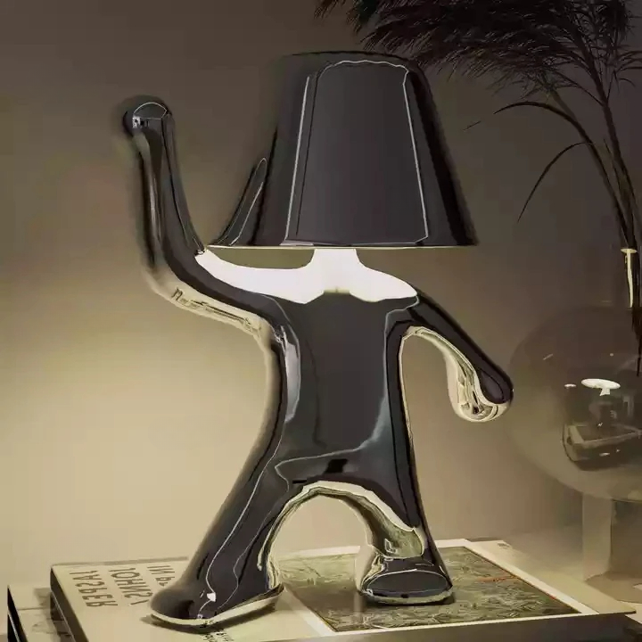 Lumofigo Sculpturale Tafellamp – Design Lamp met Glanzende Afwerking en Organisch Silhouet