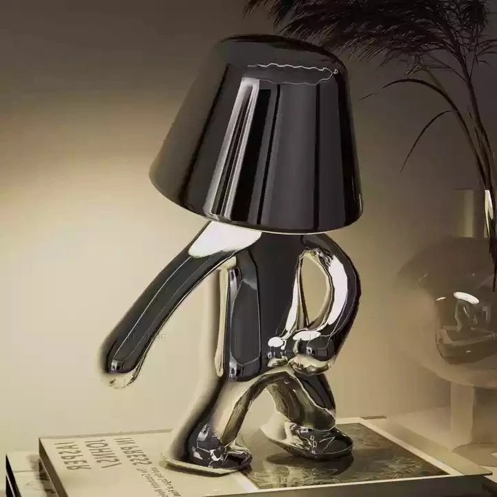 Lumofigo Sculpturale Tafellamp – Design Lamp met Glanzende Afwerking en Organisch Silhouet