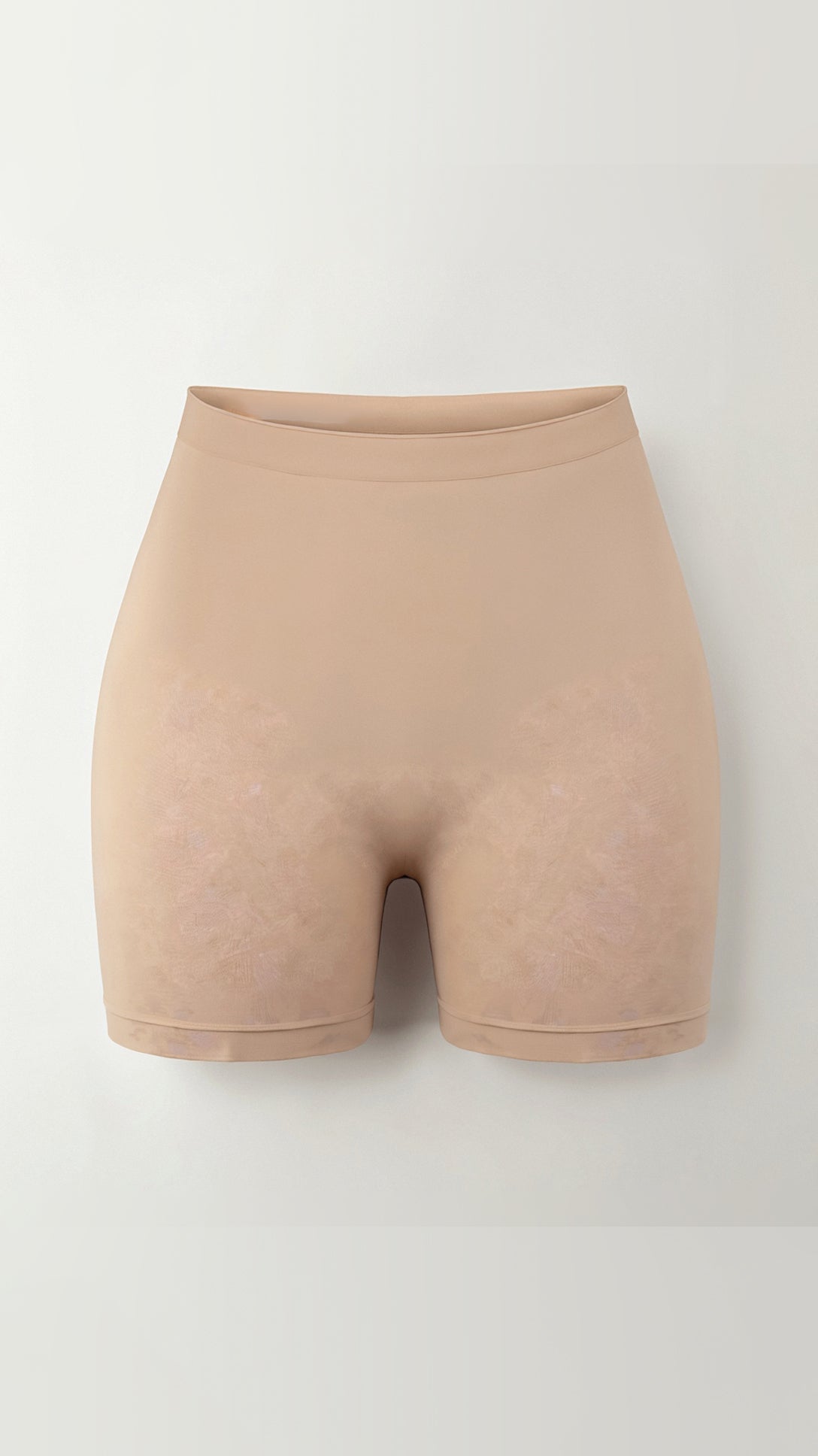 Naadloze knielange shorts met hoge taille