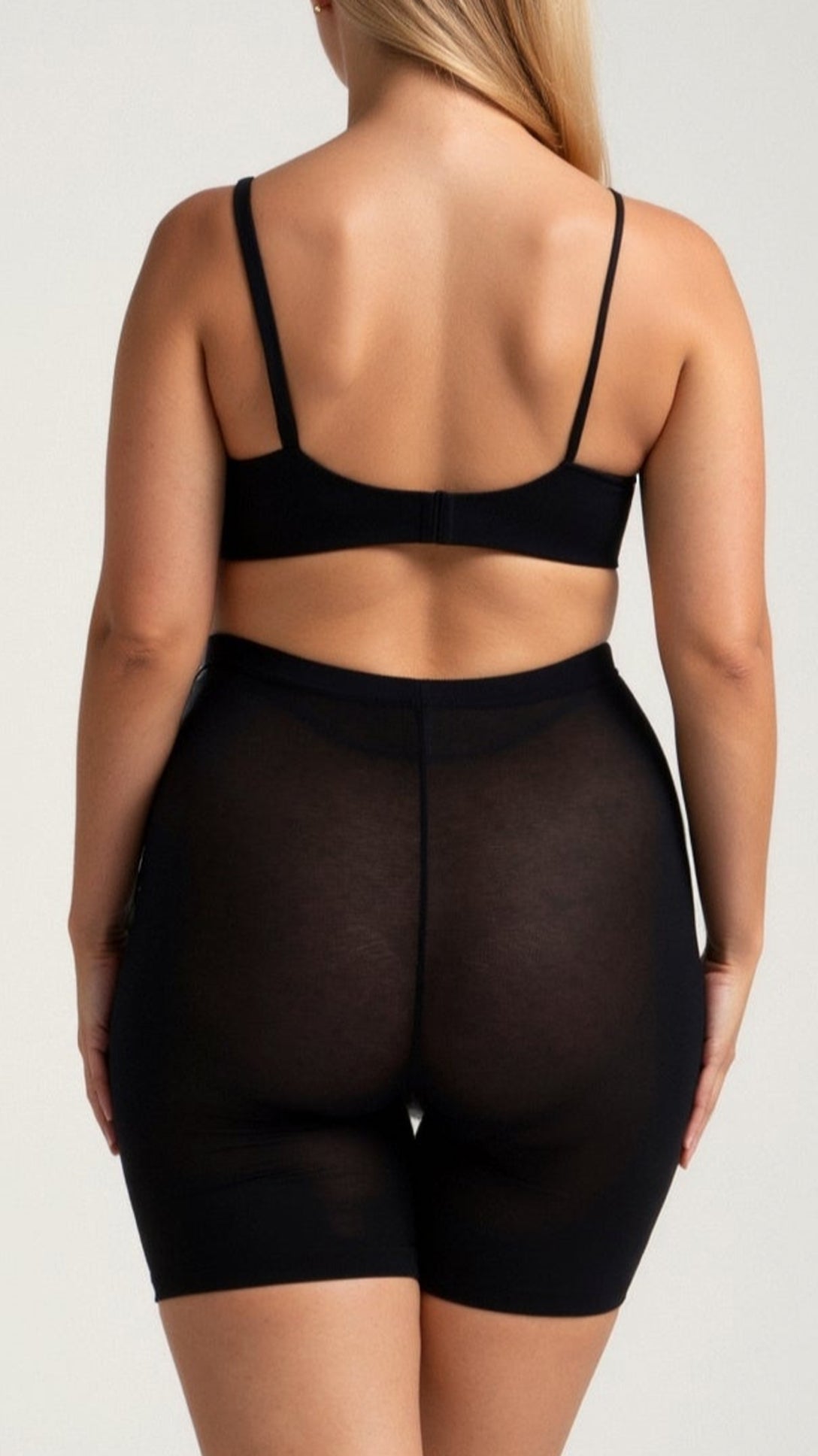 Naadloze trainingsshorts met lage rug
