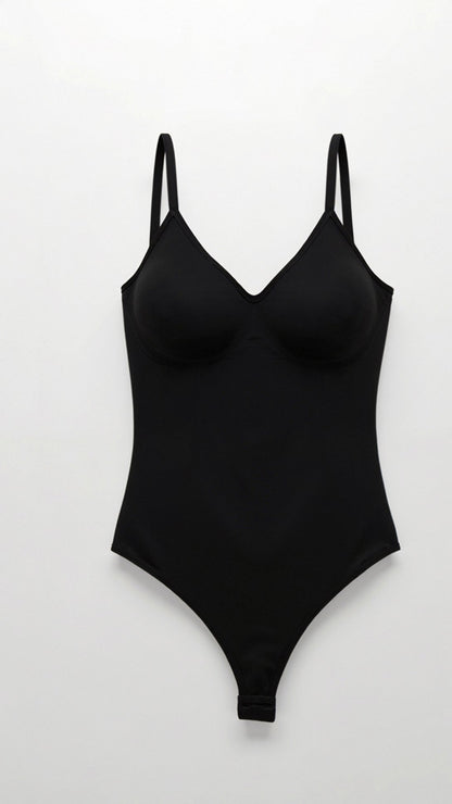 Naadloze bodysuit met lage rug en tanga-kruis - ultra-gladde, nauwelijks merkbare pasvorm
