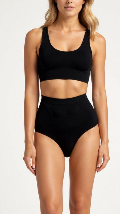 Naadloze vormgevende slips met middelhoge taille voor een gestroomlijnd, contourend silhouet