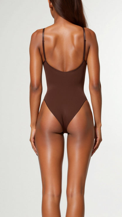 Ultra-zachte naadloze thong-bodysuit