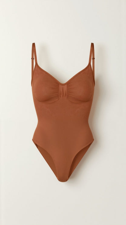 Ultra-zachte naadloze thong-bodysuit
