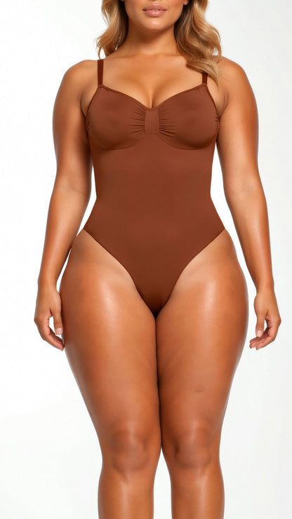 Ultra-zachte naadloze thong-bodysuit