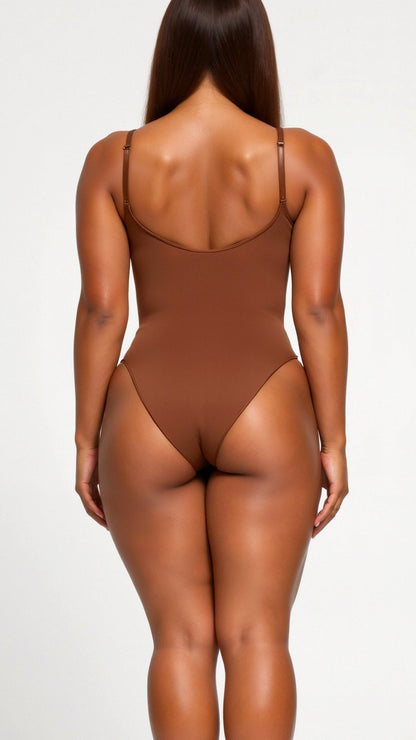 Ultra-zachte naadloze thong-bodysuit
