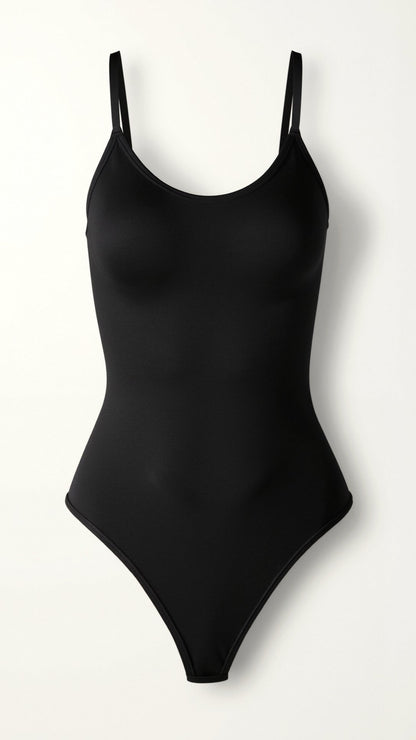 Strakke thong-bodysuit - figuurverheffende, rondingenomarmende shapewear
