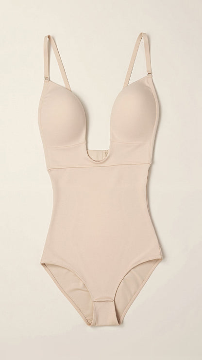 Flatterende bodysuit met beugel en tanga