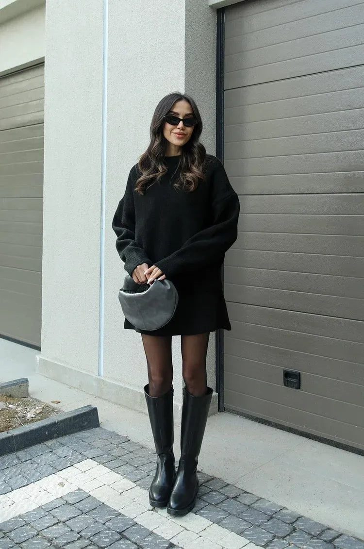 Emma | Elegante Warme Rok en Trui Set 15