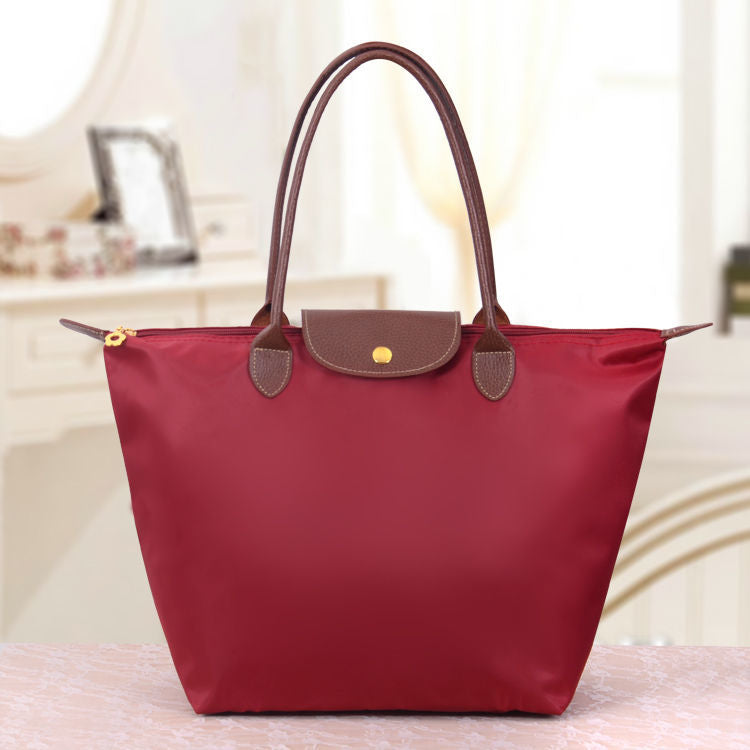 Dames Schoudertas – Opvouwbare & Ruime Shopper van Lichtgewicht Materiaal | Stijlvol, Duurzaam & Comfortabel voor Dagelijks Gebruik of Reizen