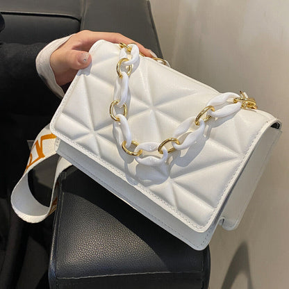 Dames handtas – gewatteerd, met kettingriem, crossbody, stijlvol
