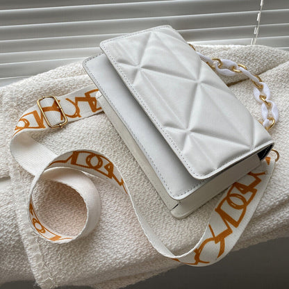 Dames handtas – gewatteerd, met kettingriem, crossbody, stijlvol