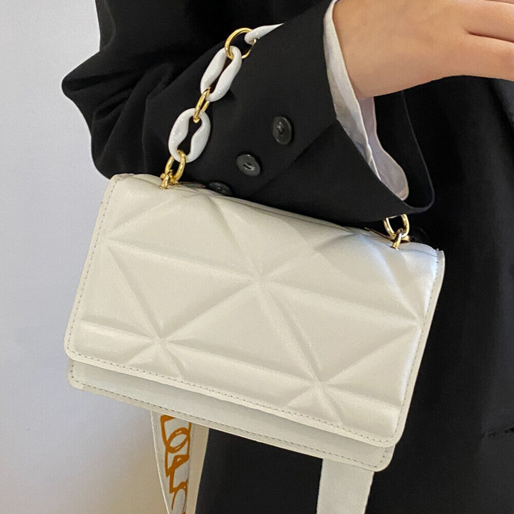 Dames handtas – gewatteerd, met kettingriem, crossbody, stijlvol